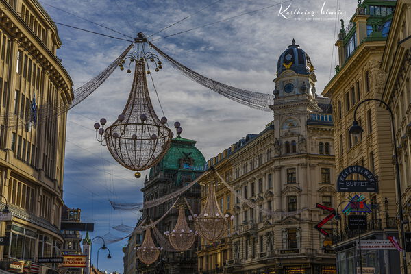 Vienna, Christmas Illuminations in the City Centre