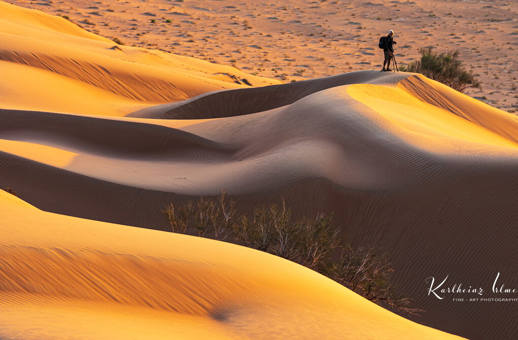 Sand desert Rub al Khali, sand dunes, sunrise