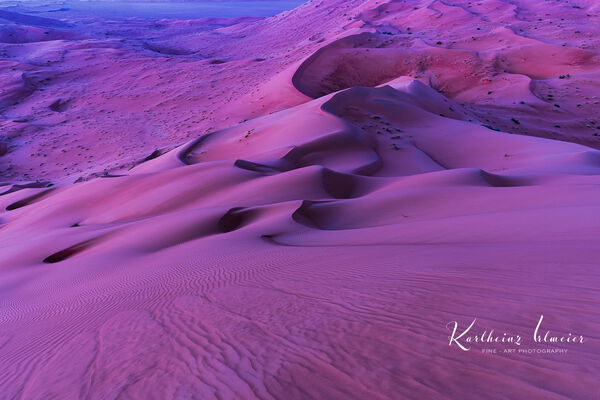 Sand desert Rub al Khali, sand dunes, before sunrise