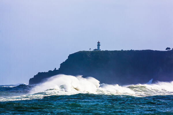 Kilauea lighthouse at Kilauea Point, Kauai, Hawaii