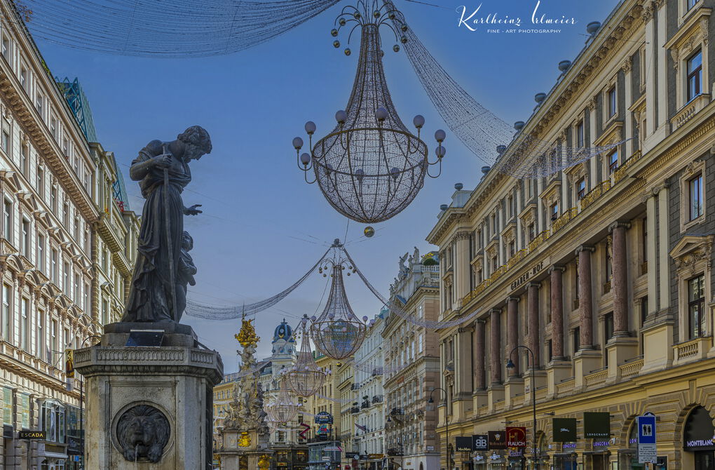 Vienna, Christmas Illuminations in the City Centre