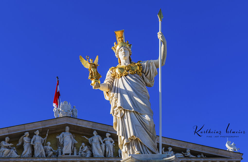 Vienna, Parliament, Pallas-Athene Statue