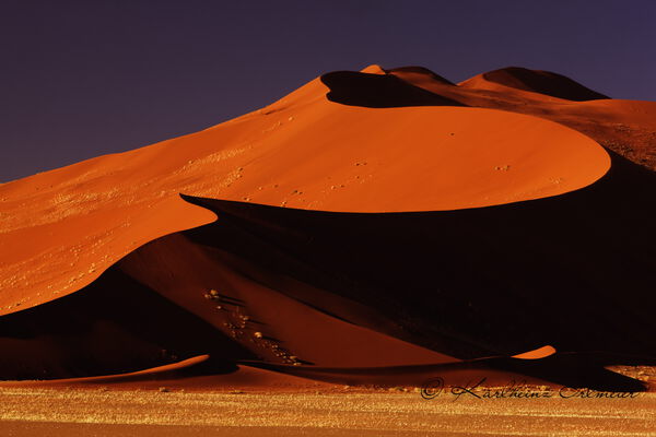 Sand dune, Sossusvlei, Namib Desert