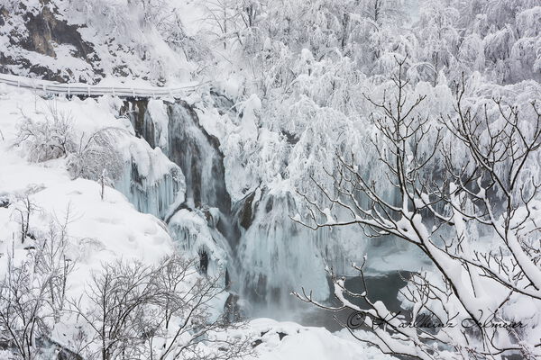 Frozen Waterfall, Plitvice National Park