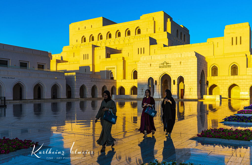 Muscat, Royal Opera in the evening light