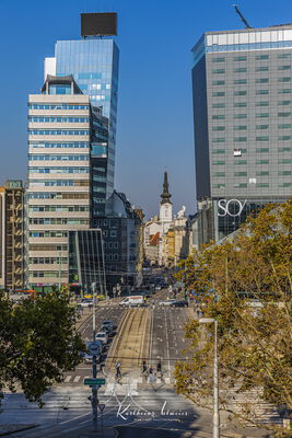 Vienna, High-rise buildings at Schwedenplatz