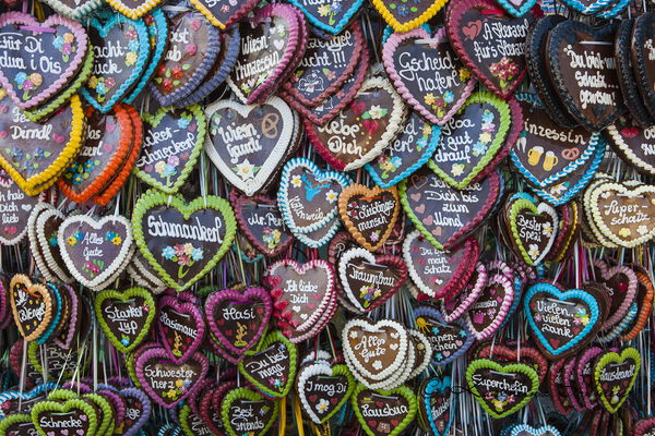 Gingerbread hearts,  Munich - Oktoberfest