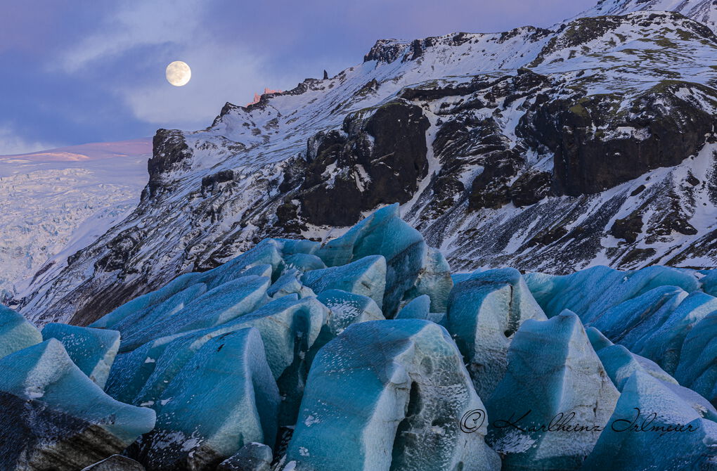 Svinafellsjökull, Skaftafell national park, Sudurland, southern Iceland