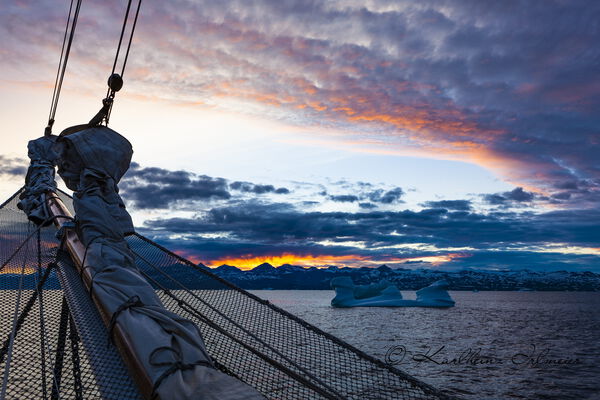 Iceberg at Sunset, Scoresby Sund