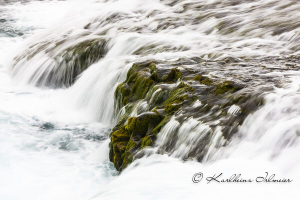 Huldefoss waterfall near Eldgja gorge, Fjallabak natural reserve, Sudurland, southern Iceland