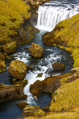 Upper Skogafoss, Sudurland, southern Iceland