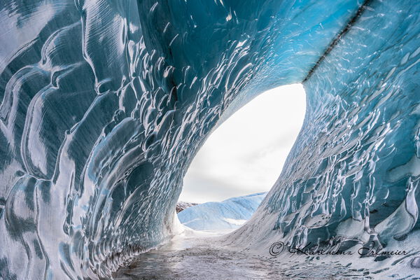 Ice cave in Svinafellsvatn, Austurland, Austurland, south-east Iceland