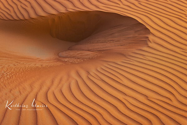 Sand desert Rub al Khali, sand dunes, sand structures