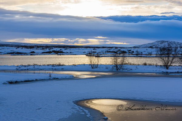 Thingvellir national park in winter