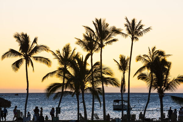 Sunset at Kohala Coast, Anaeho'omalu Bay, Big Island, Hawaii