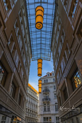 Vienna, Shopping street Tuchlauben in the evening