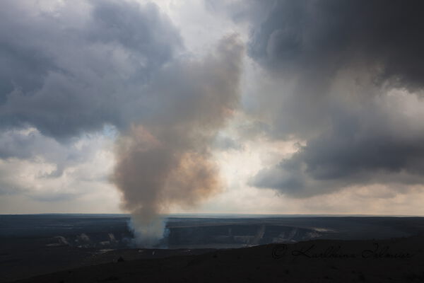 Halemaʻumaʻu crater, Hawaiʻi-Volcanoes-Nationalpark, Big Island, Hawaii