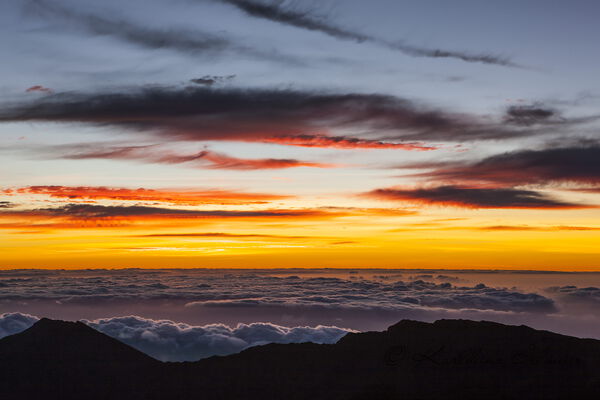 Sunrise at Haleaka summit, Maui, Hawaii